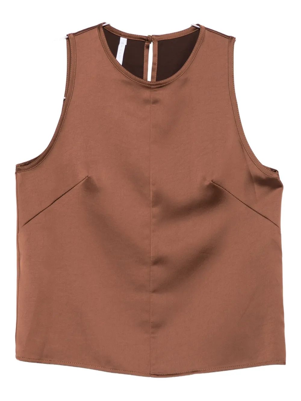 Imperial Sleeveless Tank Top In Brown