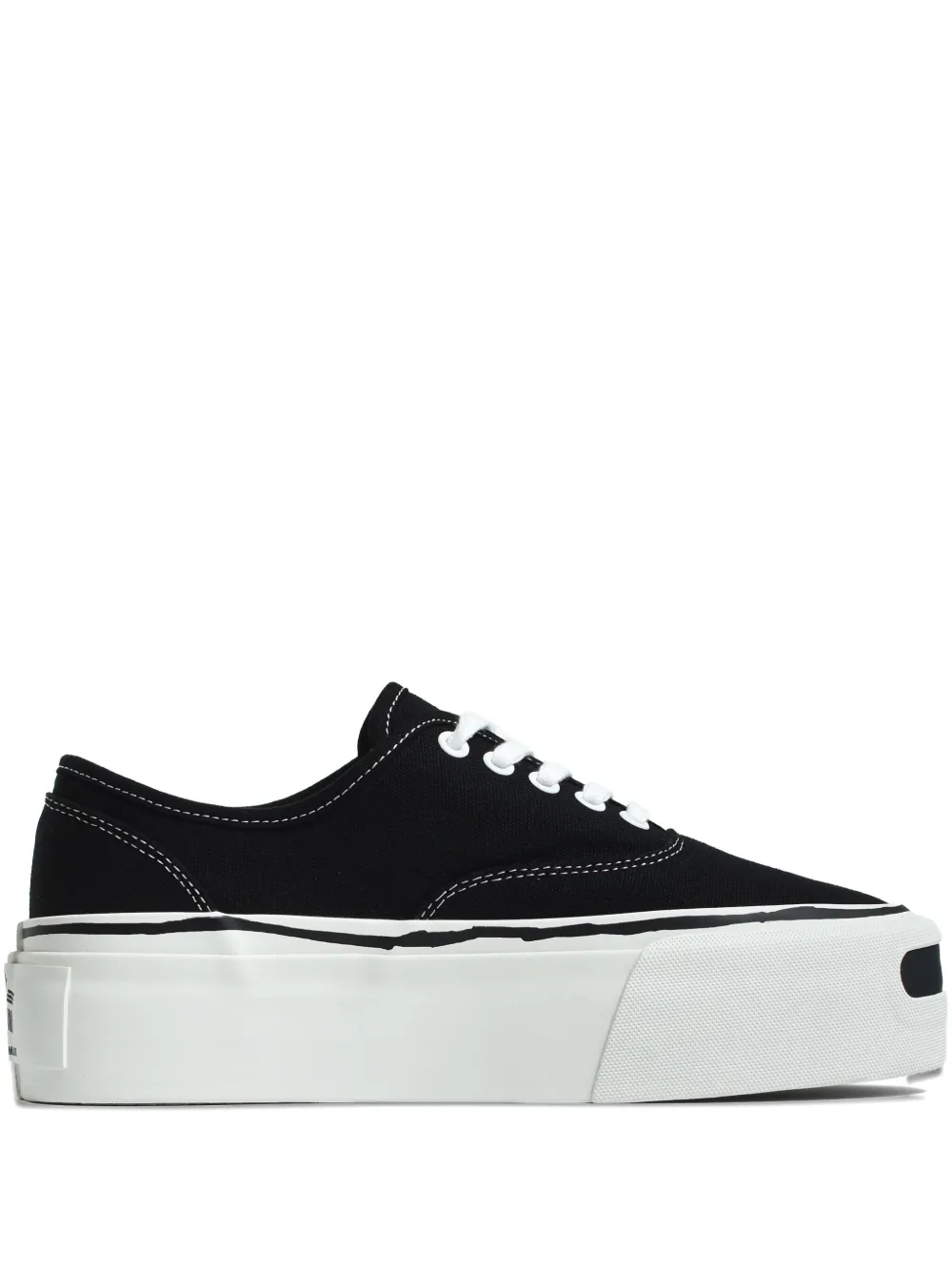 KAMIYA  lace-up platform sneakers | Black | Image 1