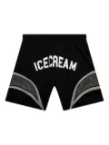 ICECREAM logo-patch shorts - Black