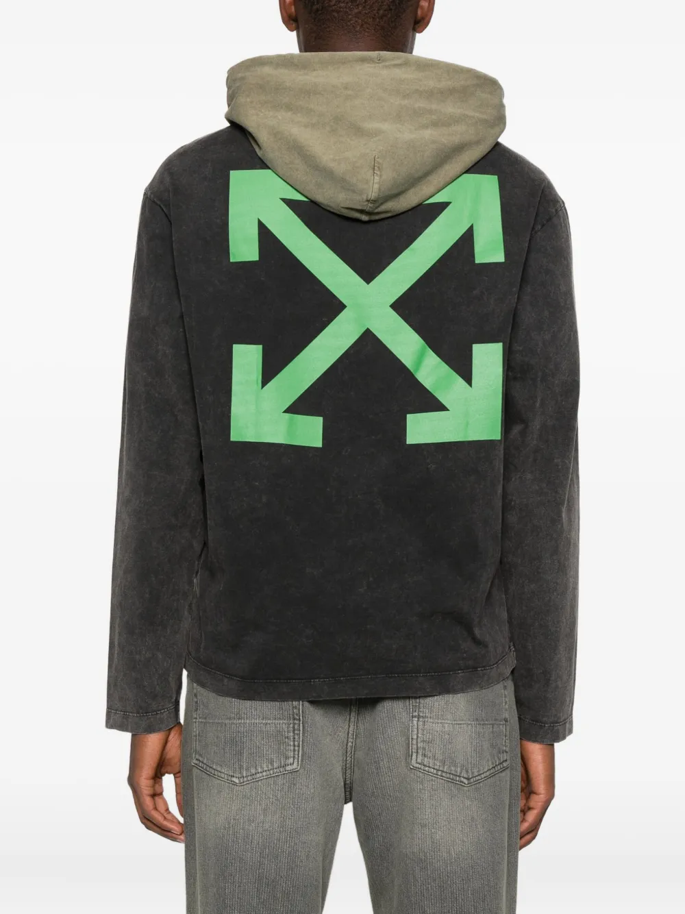 Off-White Eagle Arrow hoodie Zwart
