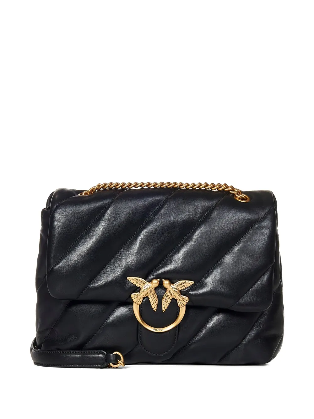 Pinko Love Puff Shoulder Bag In Black
