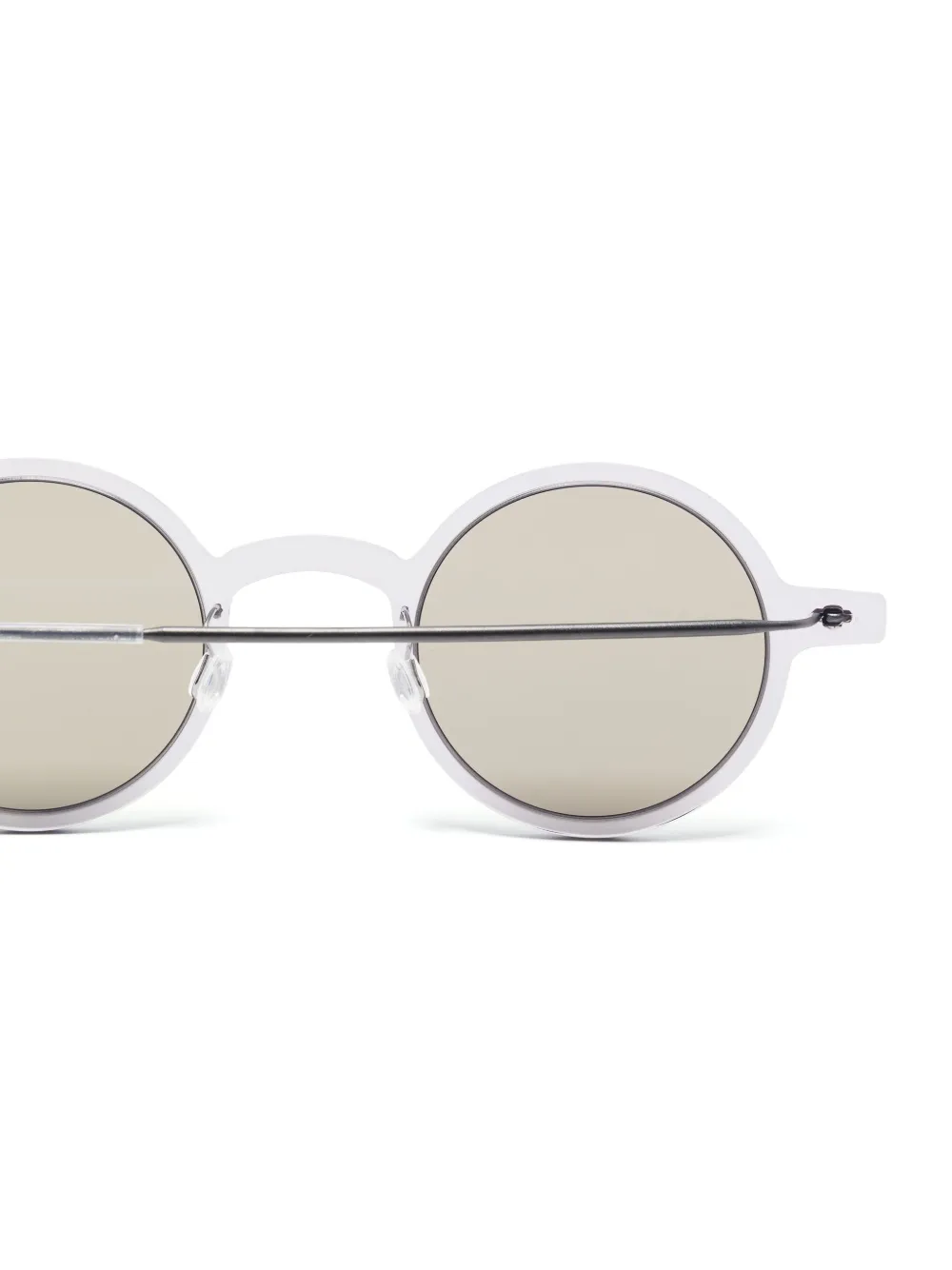 Lindberg Zonnebril met rond montuur Beige