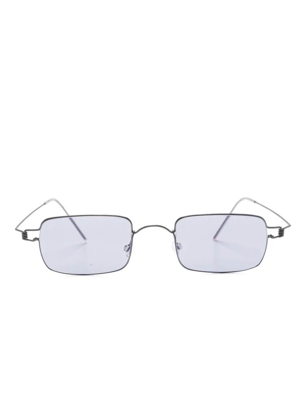 Lindberg rimless rectangle-frame sunglasses | Black | Image 1
