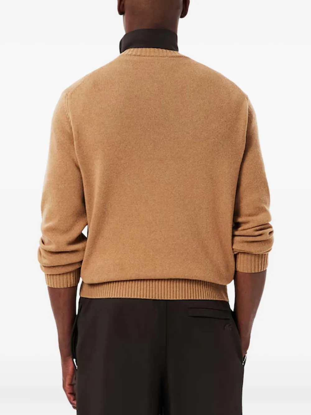Lacoste Trui met logodetail - Bruin