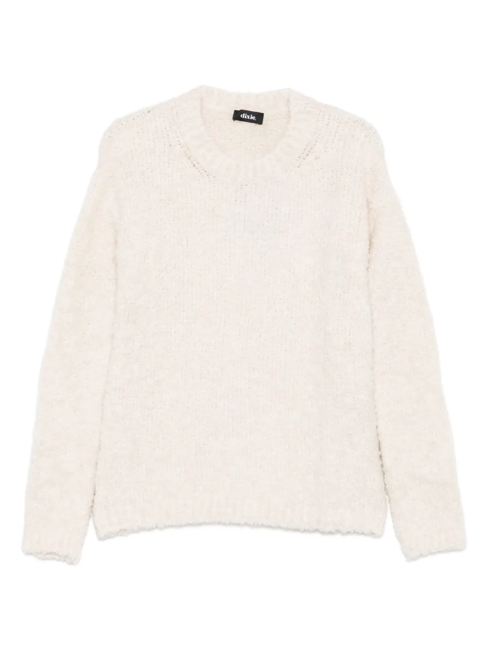 DIXIE suéter con cuello redondo y mangas farol | blanco | Image 1
