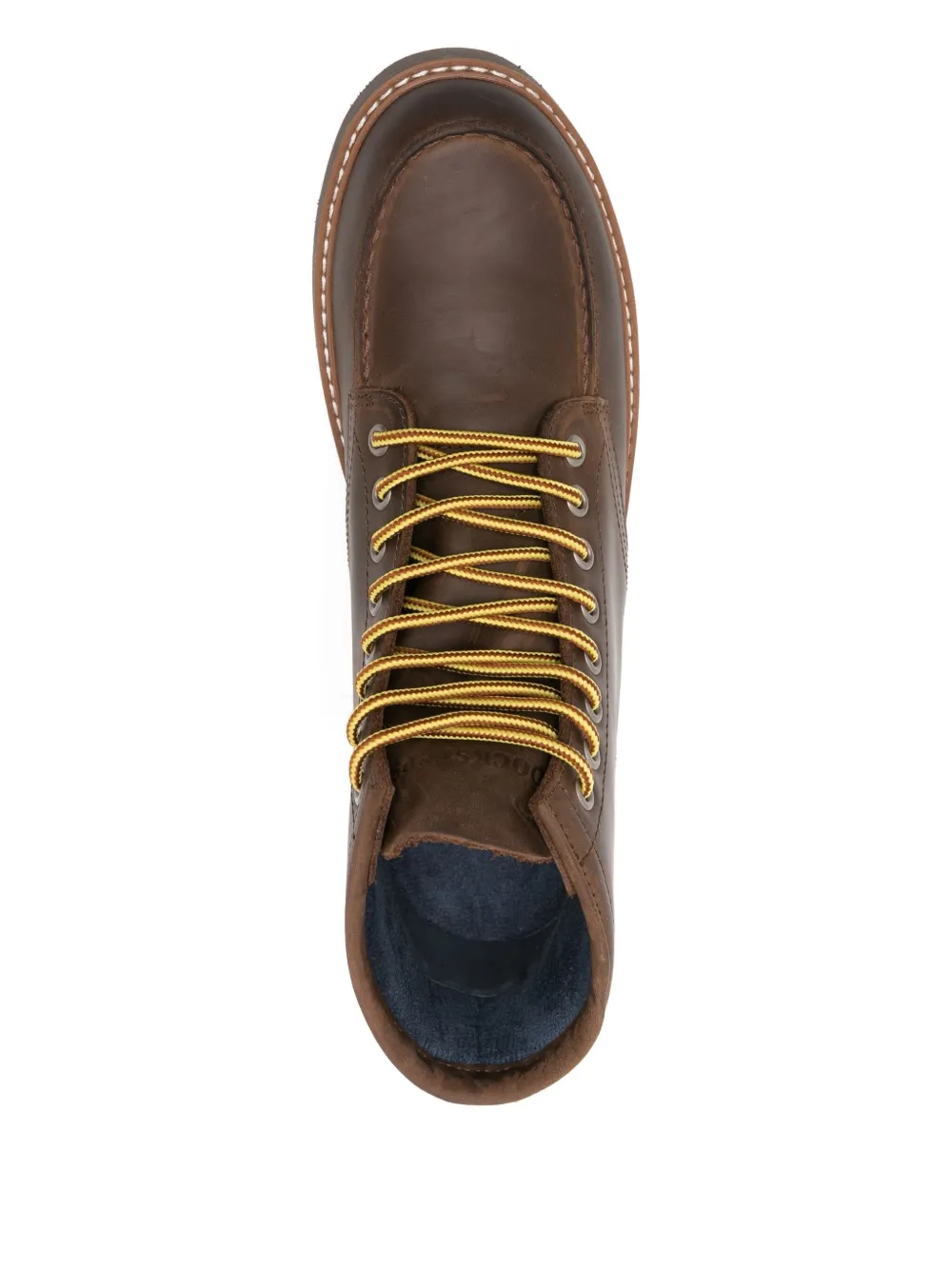 Docksteps Leather Lace-up Boots In Brown