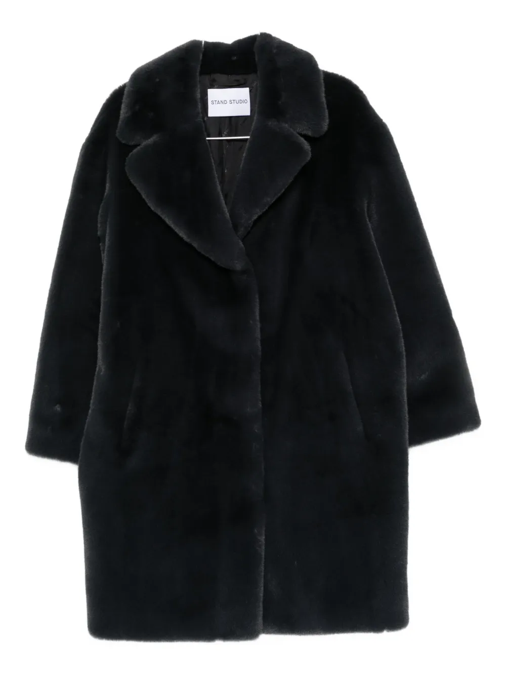 STAND STUDIO notched-collar coat | Black | Image 1