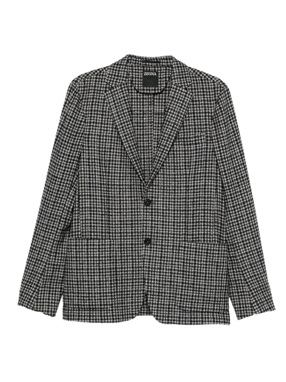 Zegna checked two-pocket blazer | Black | Image 1