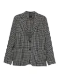 Zegna checked two-pocket blazer - Black