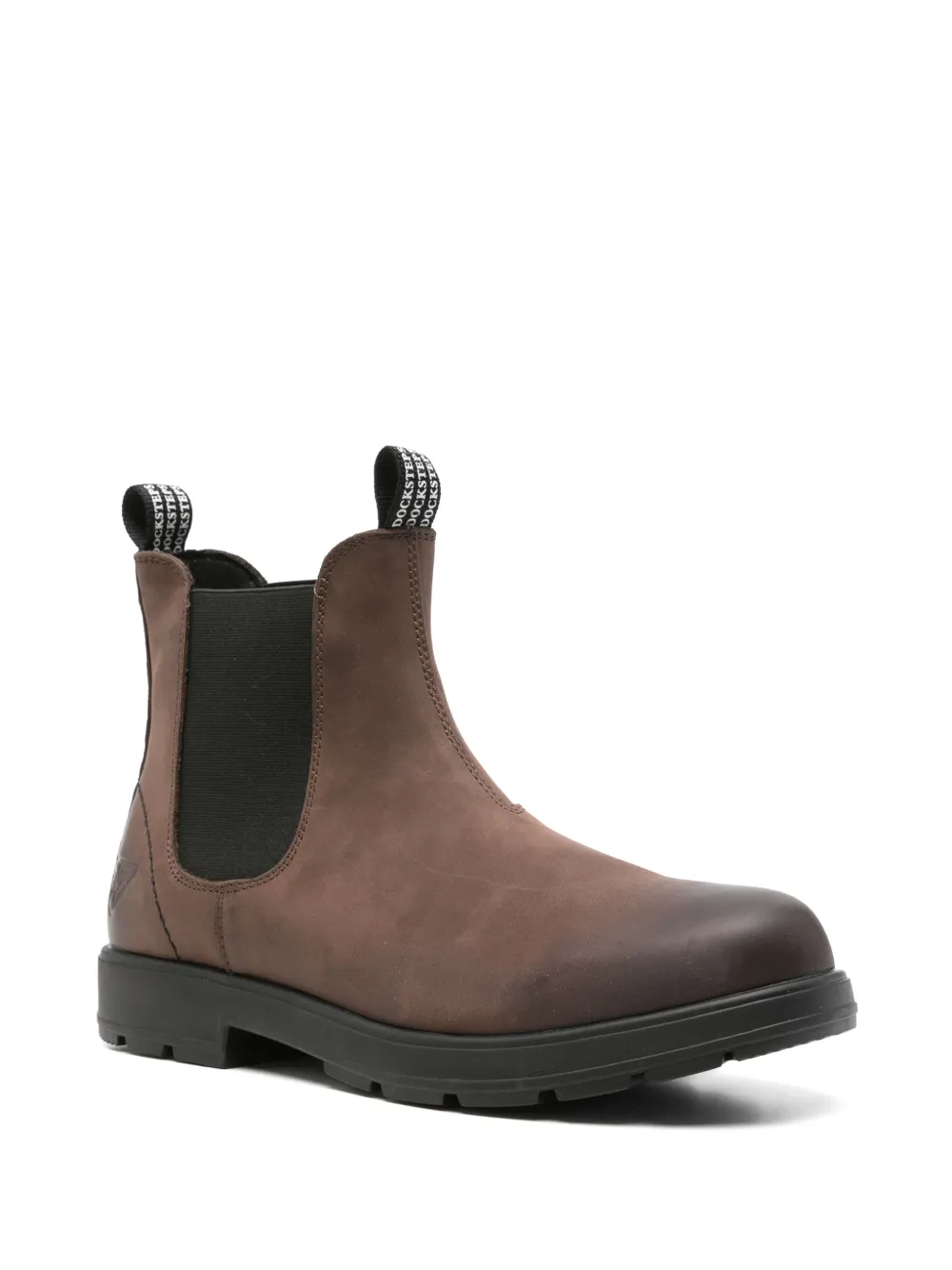 Docksteps Leather Chelsea Boots In Brown