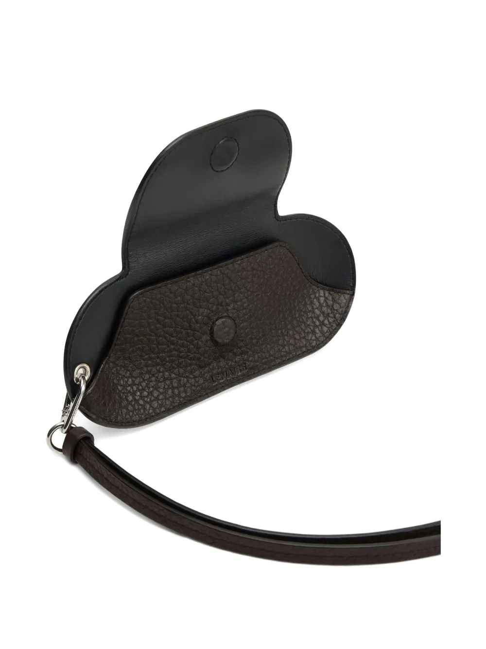Lemaire Textured Glasses Holder In Brown
