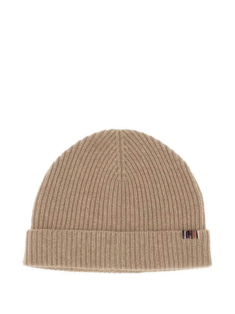 extreme cashmere ribbed cashmere beanie