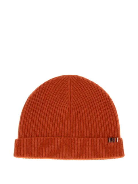 extreme cashmere ribbed cashmere beanie