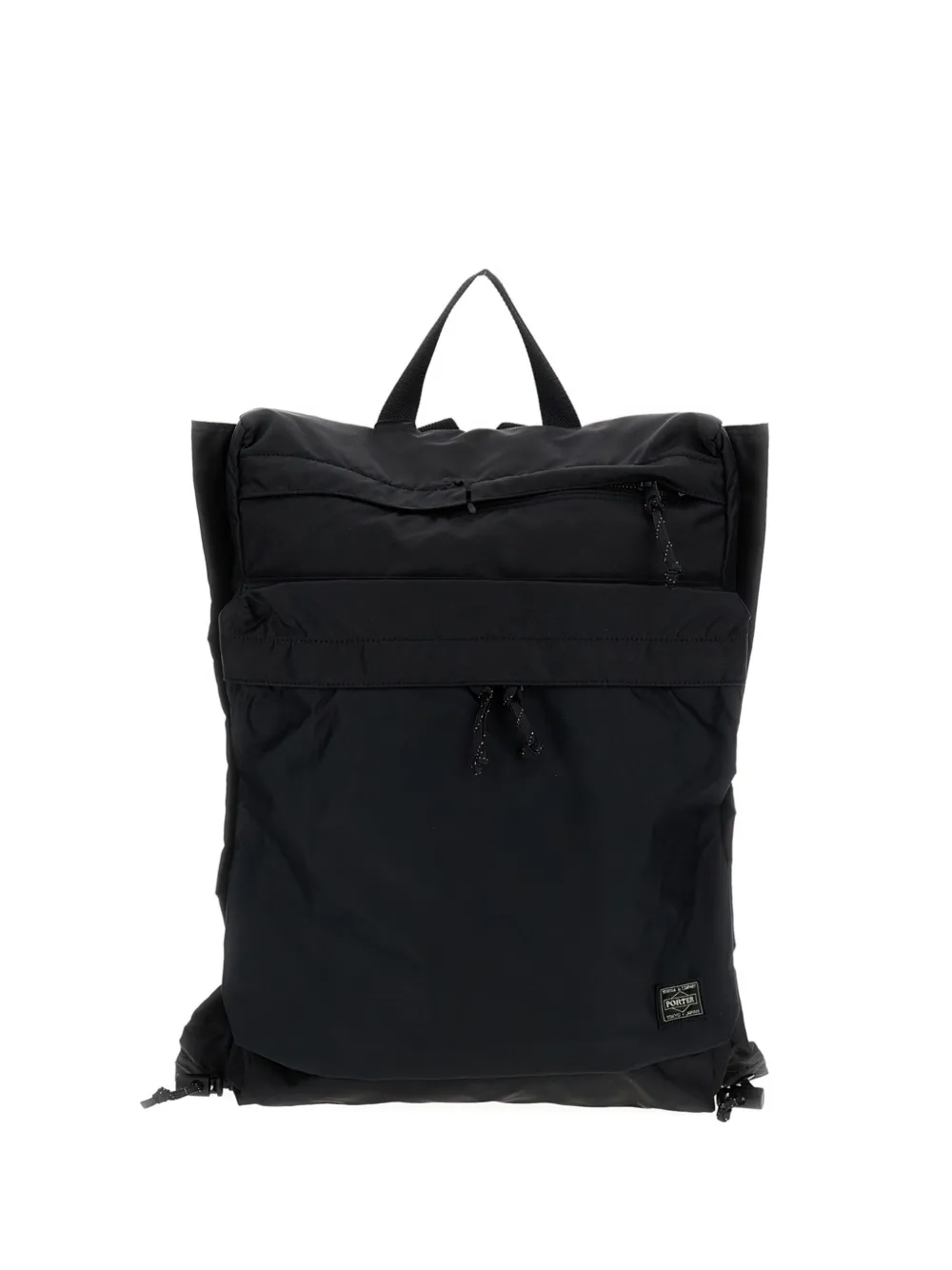 Porter-Yoshida & Co. logo-patch backpack - ブラック Porter-Yoshida & Co. logo-patch backpack - ブラック