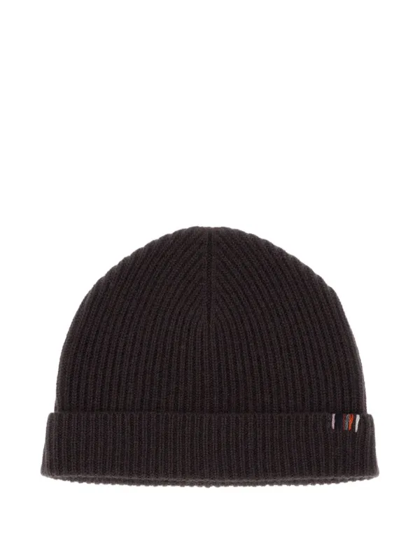Extreme Cashmere Ribbed Beanie in Brown