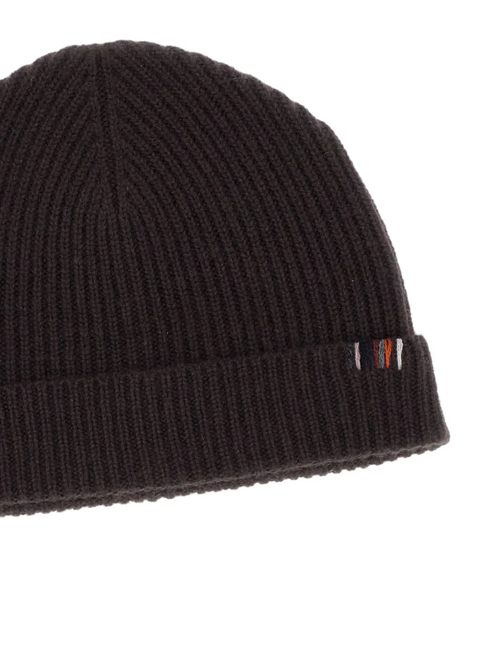 Extreme cashmere ribbed beanie - Bruin