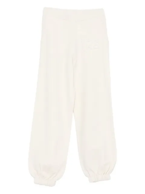 Pinko Kids logo-embossed trousers