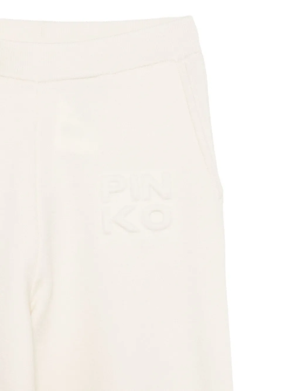 Pinko Kids Broek met logo-reliëf Wit
