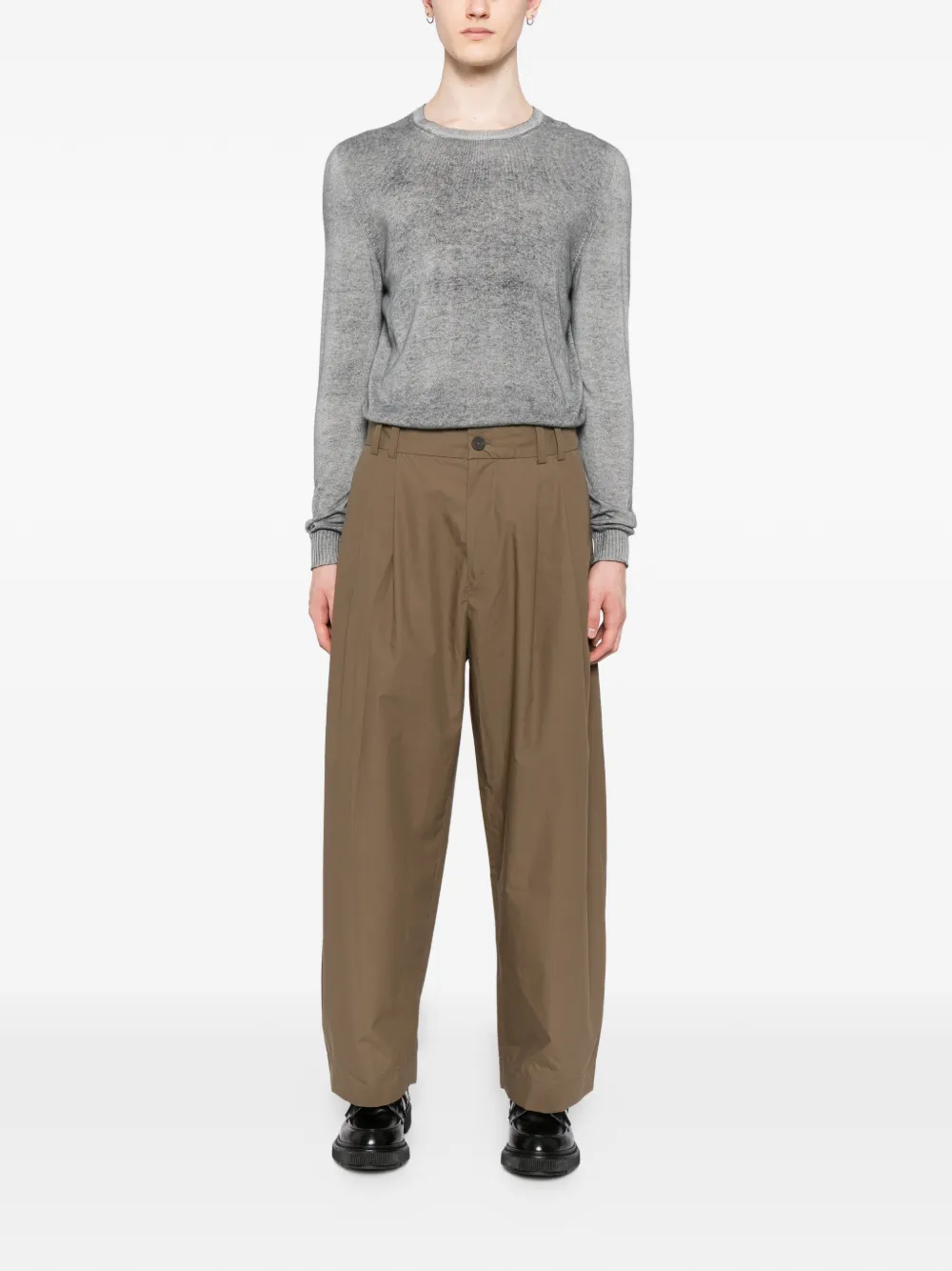 Studio Nicholson pleated yale trousers | Wide Leg Pants | Image 2