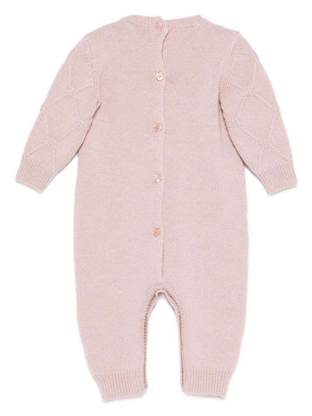 Elisabetta Franchi La Mia Bambina diamond-knit romper | Rompers | Image 2
