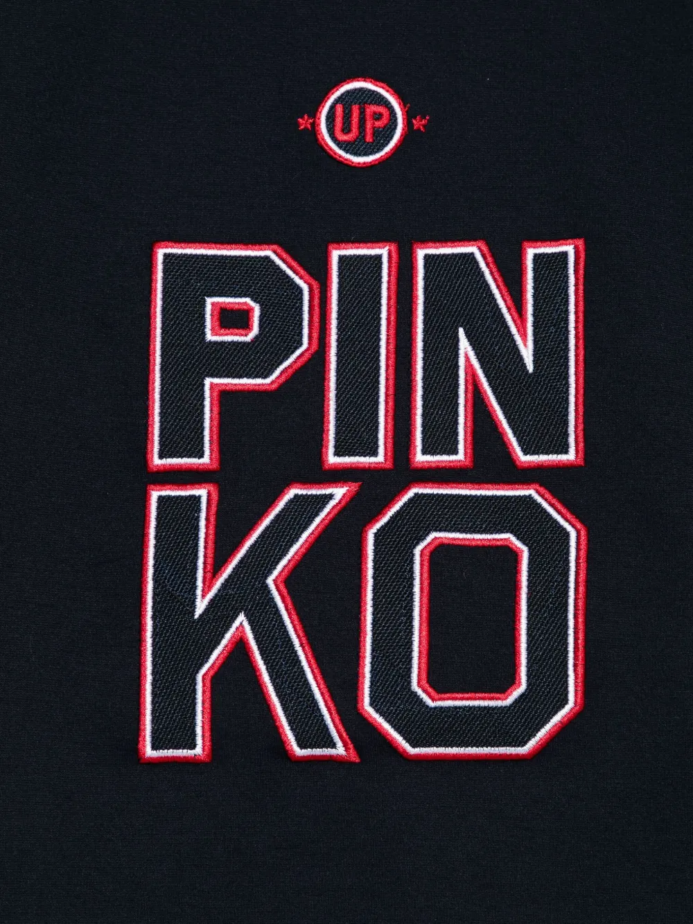 Pinko Kids T-shirt met geborduurd logo Blauw