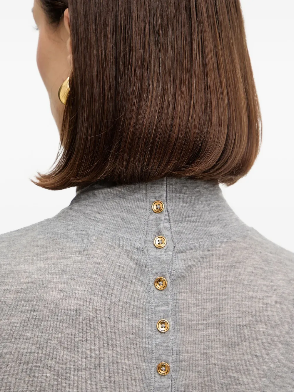 Elisabetta Franchi Coltrui met knopen Grijs