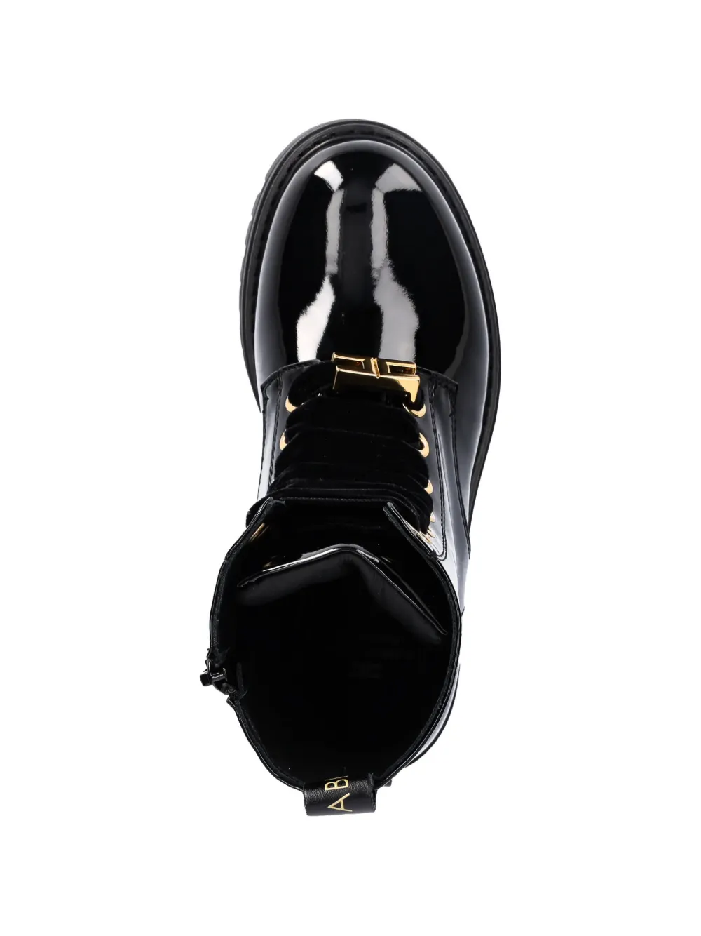 Elisabetta Franchi La Mia Bambina chain-detail ankle boots Zwart