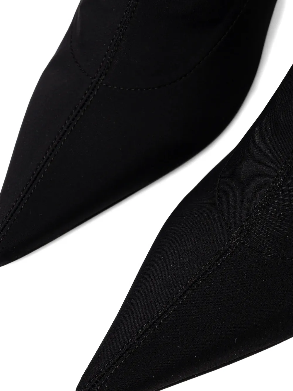 Patrizia Pepe Minimal Shape 75 mm enkellaarzen Zwart