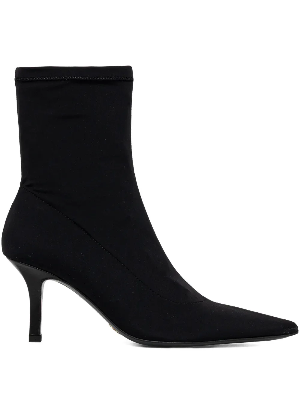 Patrizia Pepe 75mm Minimal Shape Ankle Boots In Black