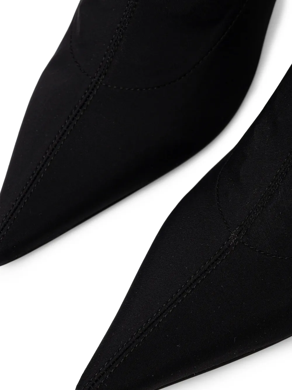 Patrizia Pepe Minimal Shape 75 mm enkellaarzen Zwart