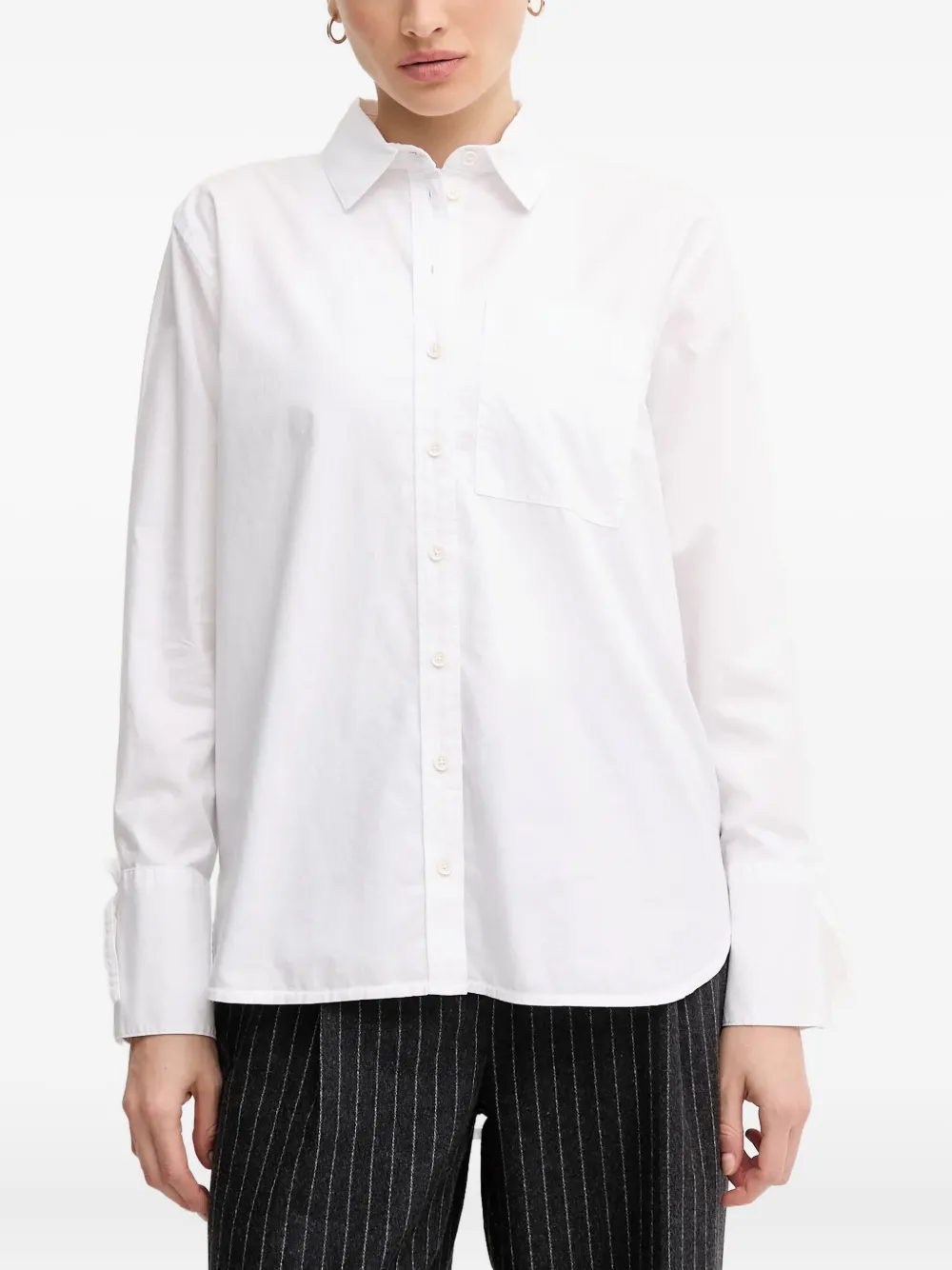 Barbour Freya buttoned top | White | Image 1