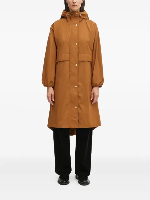 Barbour parka con capucha y botones 