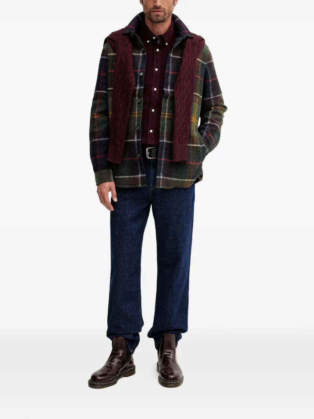 Barbour Ribfluwelen overhemd - Paars