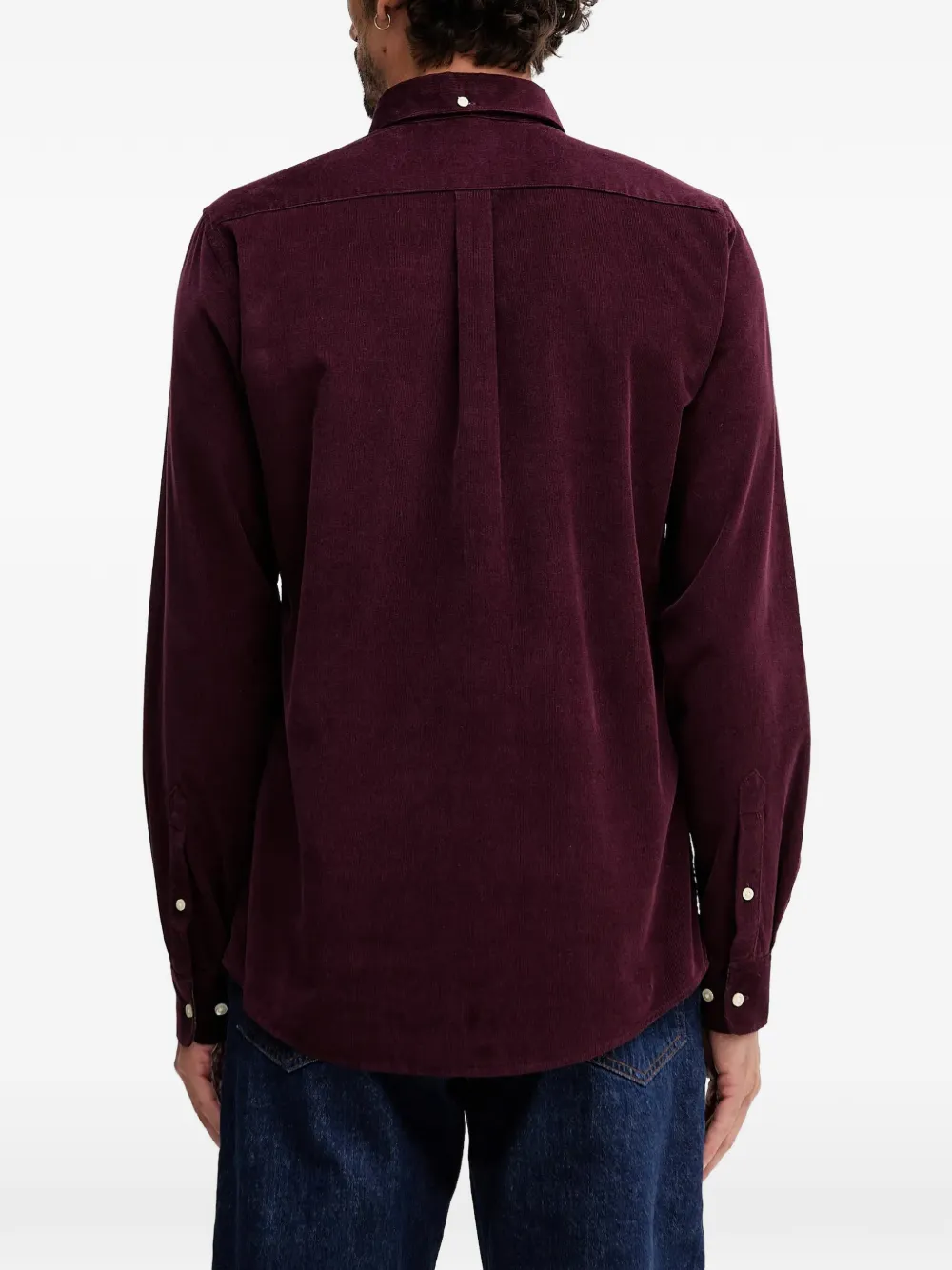 Barbour Ribfluwelen overhemd Paars