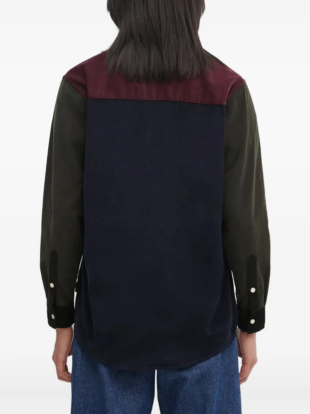 Barbour Colourblock Chest-pocket Shirt In Multi