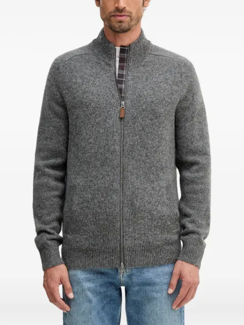 Barbour cardigan à fermeture zippée