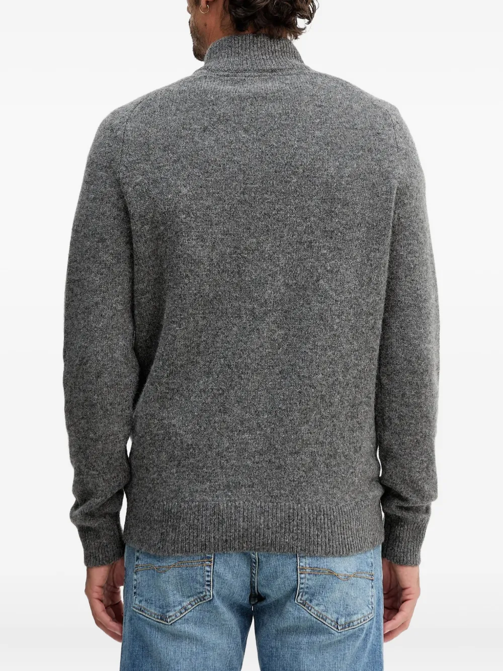 Barbour Zip-fastening Cardigan In Gray