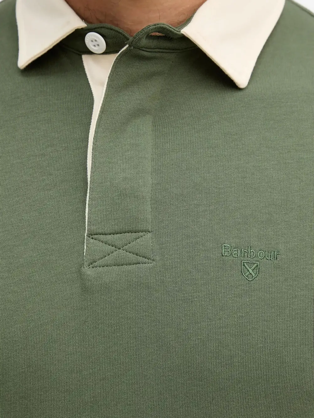 Barbour Howtown Logo-embroidered Polo Shirt In Green