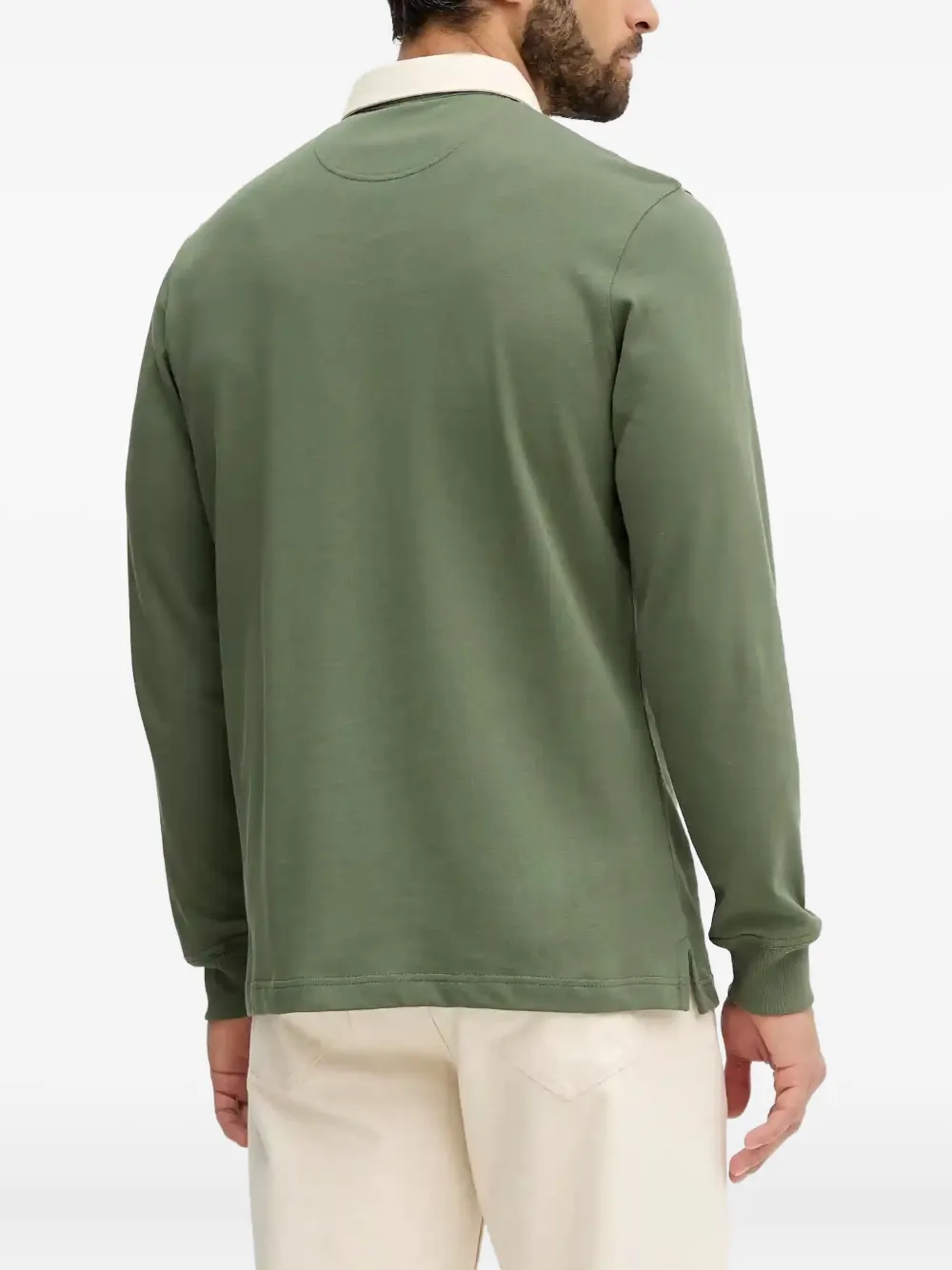 Barbour Howtown Logo-embroidered Polo Shirt In Green