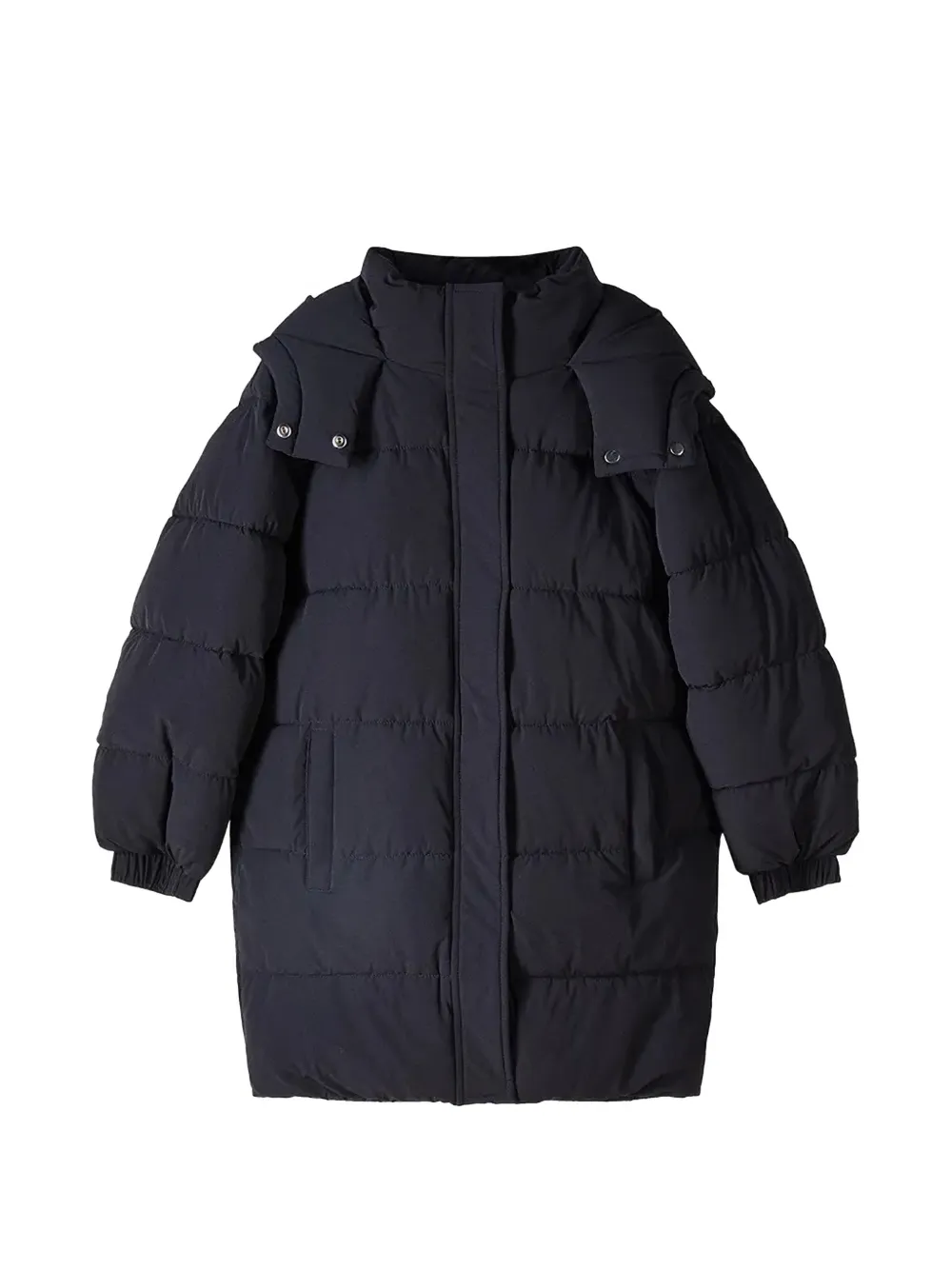 Patrizia Pepe girl Cappotto con cappuccio - Nero