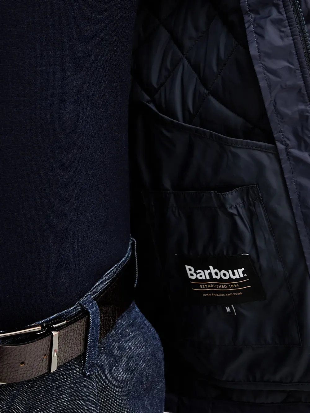 Barbour Quilted Jacket In Blue