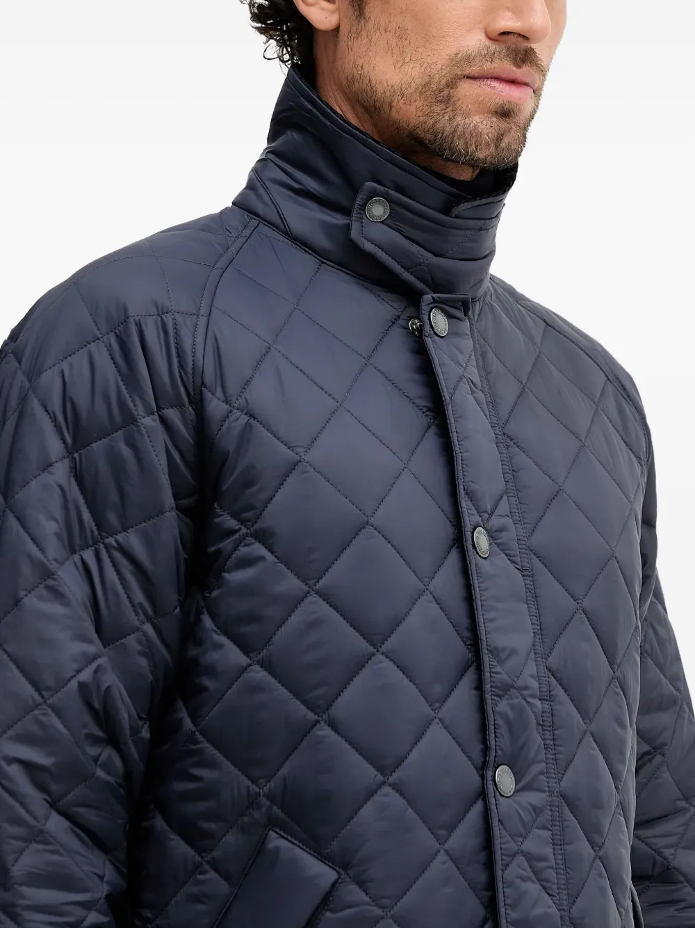 Barbour Quilted Jacket In Blue