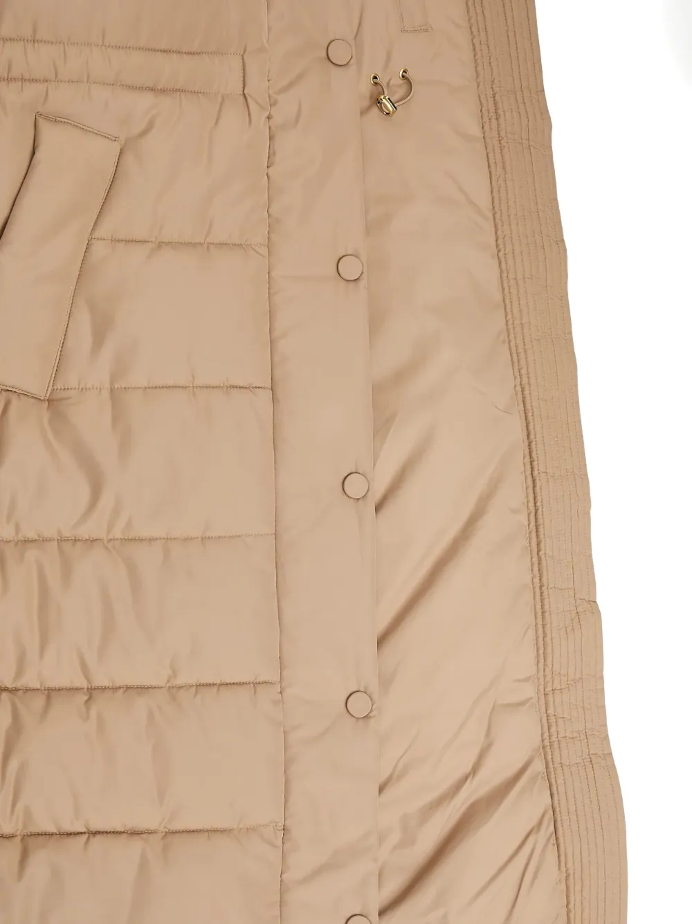 Barbour Button-fastening Padded Coat In Neutral
