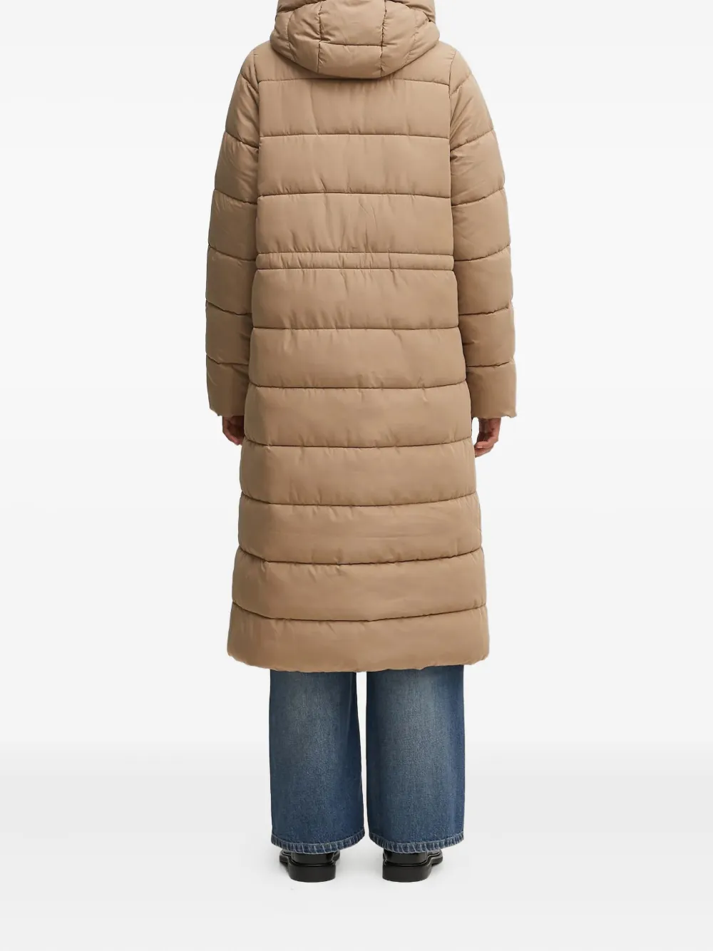 Barbour Button-fastening Padded Coat In Neutral