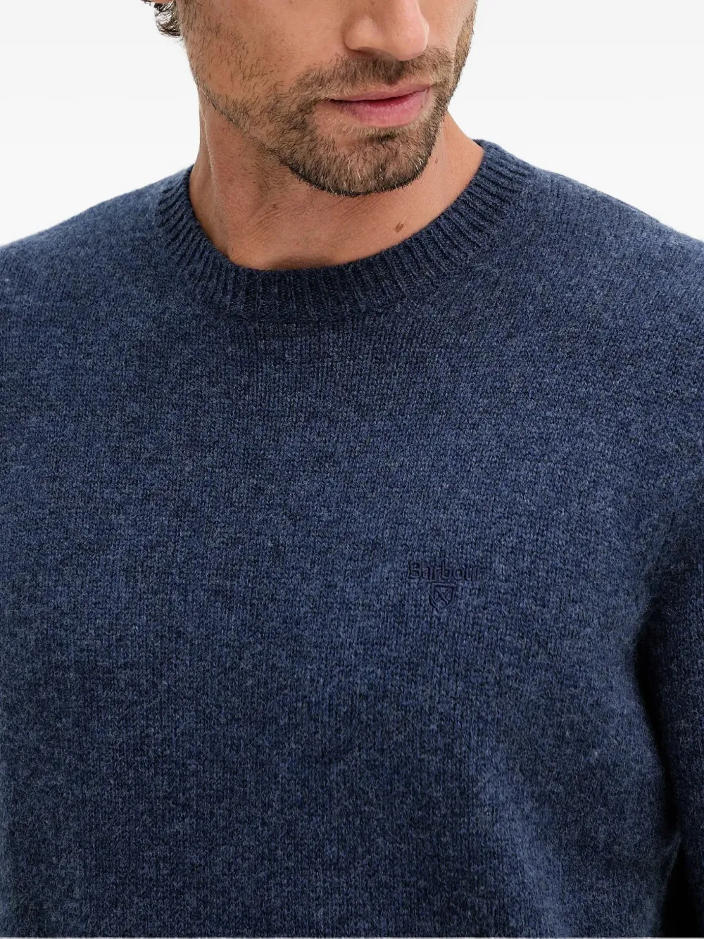 Barbour Crew-neck Sweater In Blue
