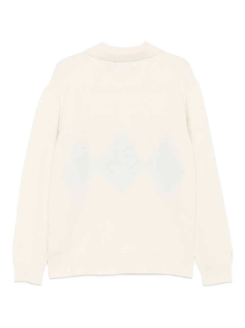 Baracuta Argyle-knit Jumper In White