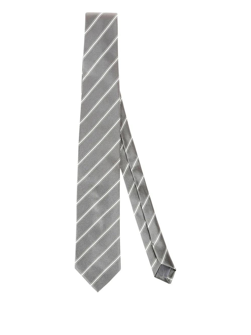 BIGI MILANO striped silk tie | Grey | Image 1