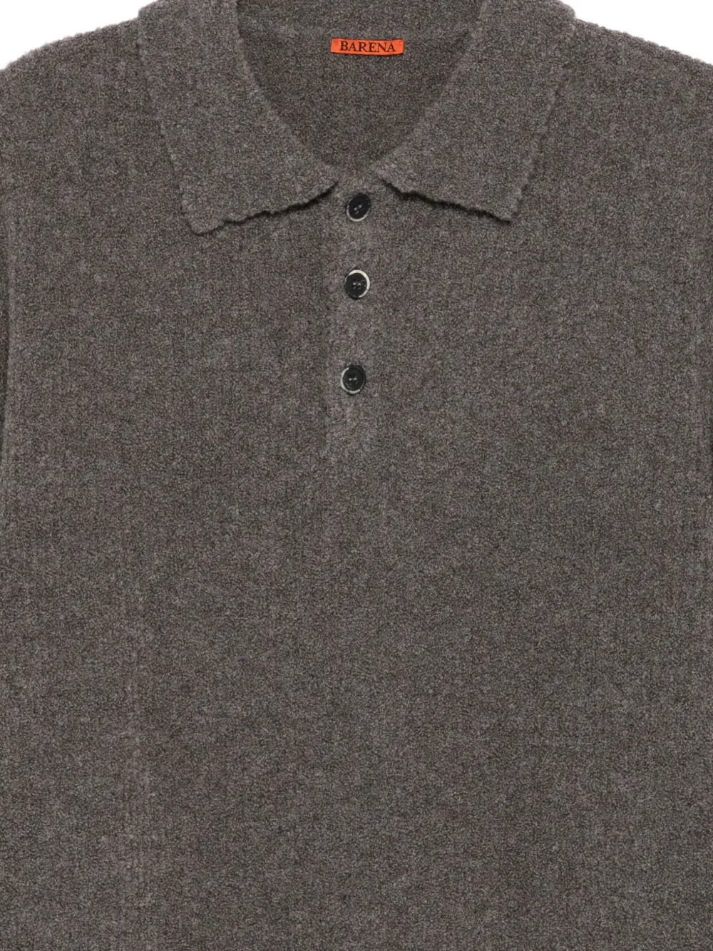 Barena Poloshirt met knopen Bruin