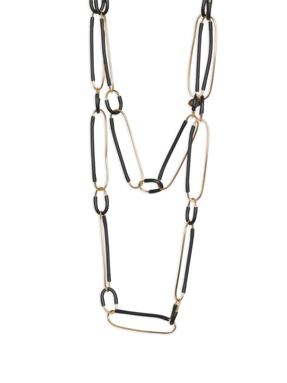 Liviana Conti Halsketting met leren afwerking - Goud