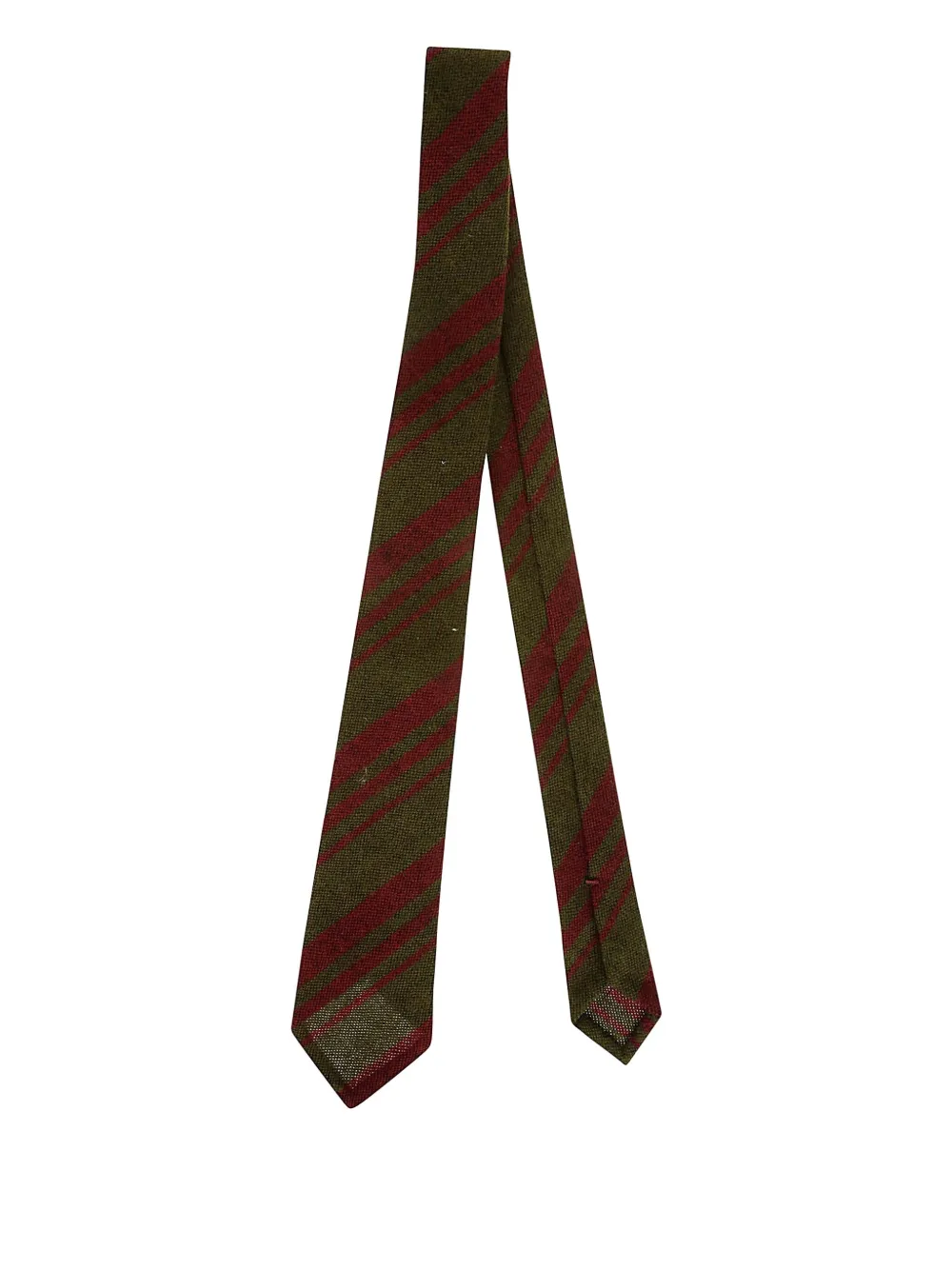 PETRONIUS striped wool tie | Green | Image 1